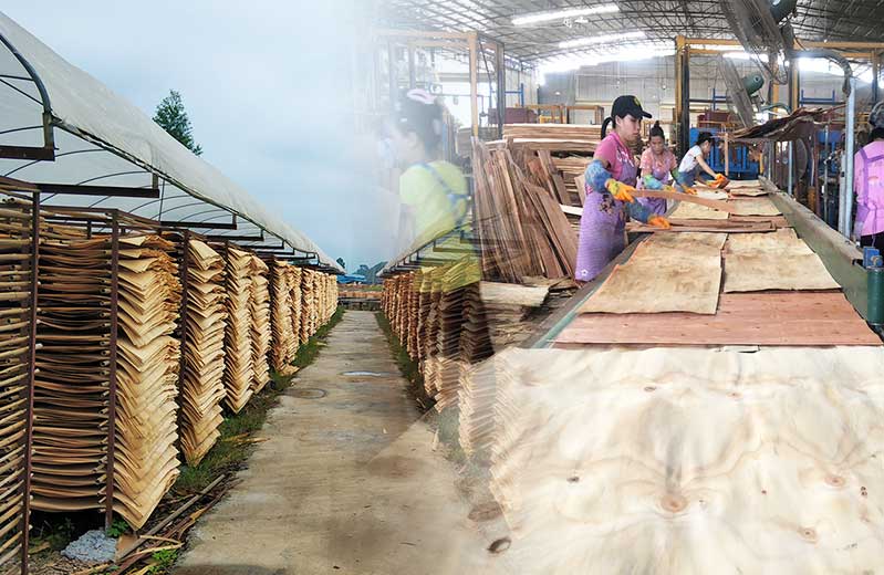 建筑模板生產流水線